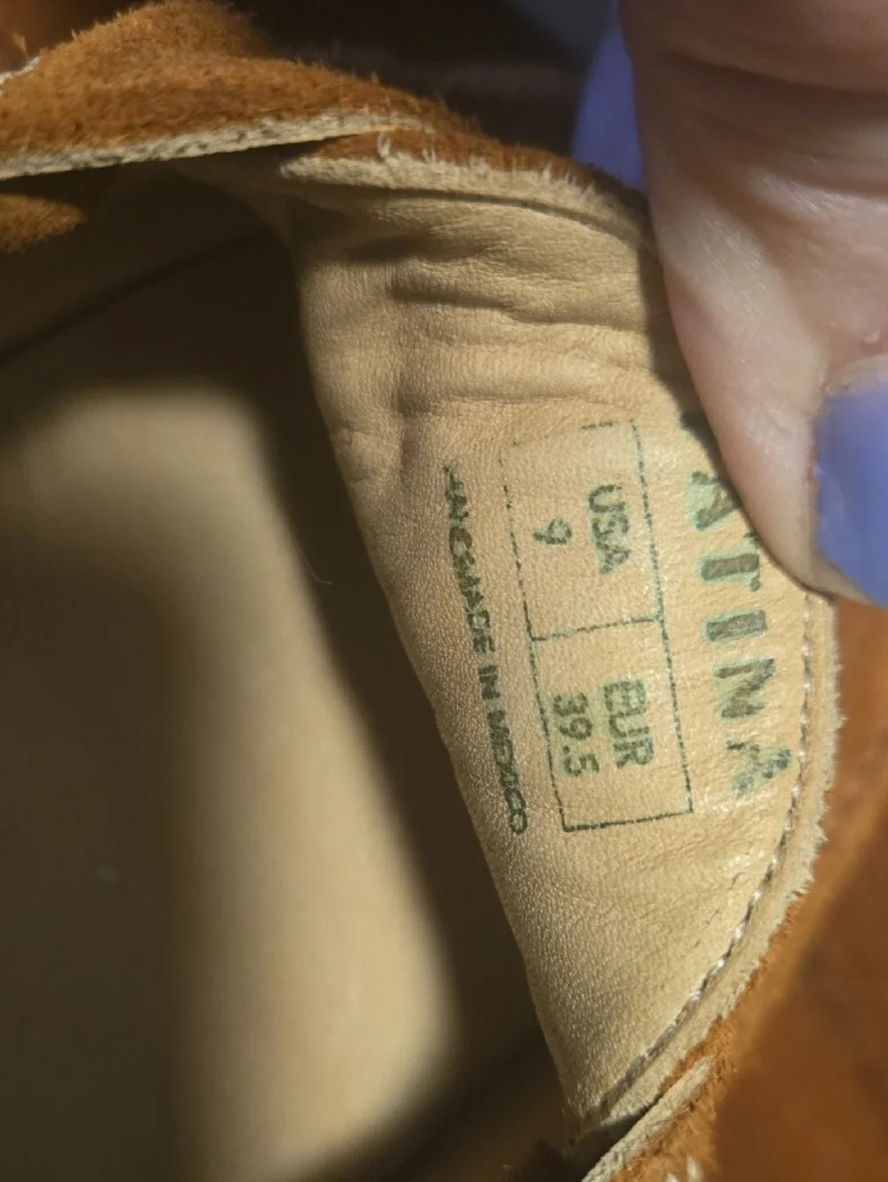 Women's Suede  Loafers in Rust Tan Size 9